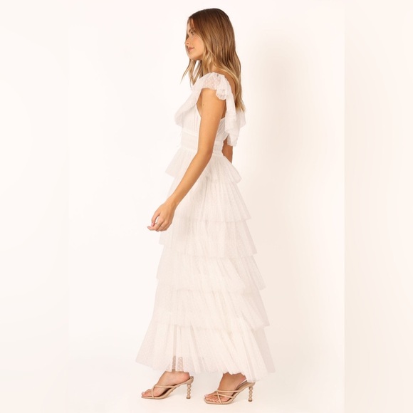 PETAL & PUP BELLE MAXI DRESS - OFF WHITE M B1962 - Picture 7 of 11